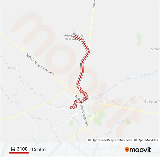 3100 Bus Line Map