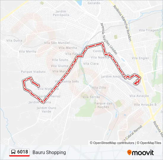 6018 Bus Line Map
