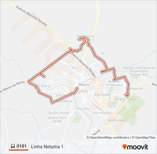 1812 Route: Schedules, Stops & Maps - Bauru Shopping / Jd. Planalto  (Updated)