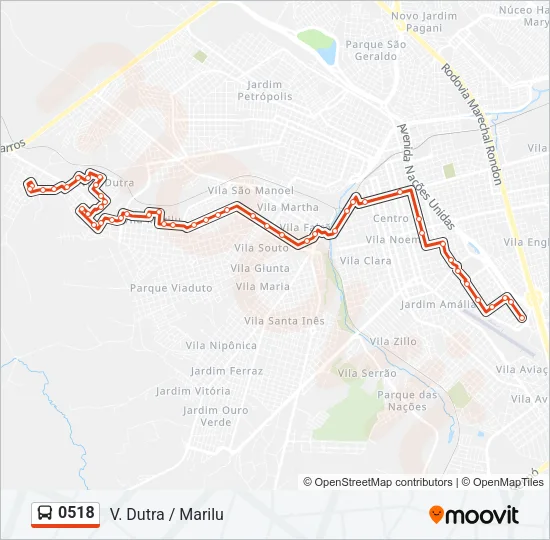 0518 Bus Line Map