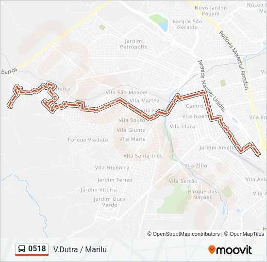 0518 Bus Line Map