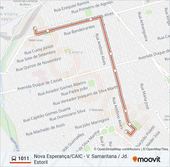 1011 Bus Line Map