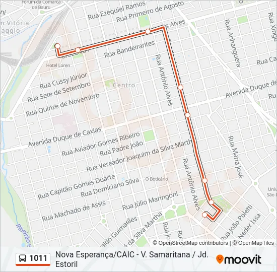1011 Bus Line Map