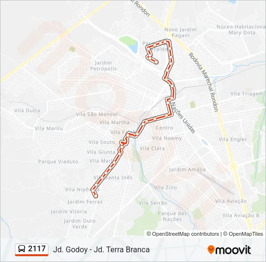 2117 Bus Line Map