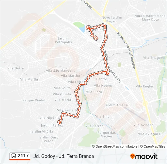 2117 Bus Line Map