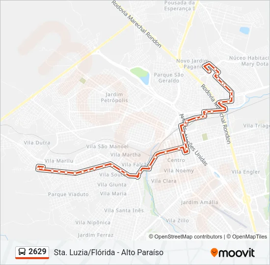 2629 Bus Line Map