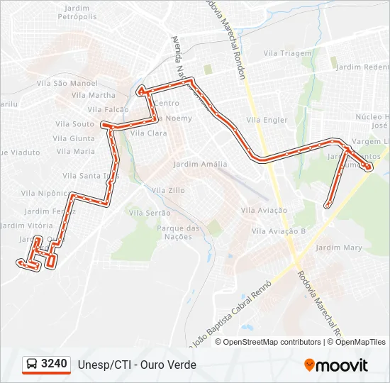 3240 Bus Line Map