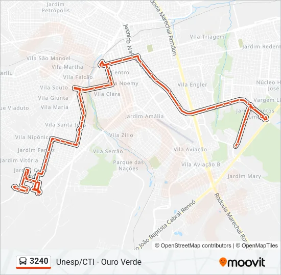 3240 Bus Line Map