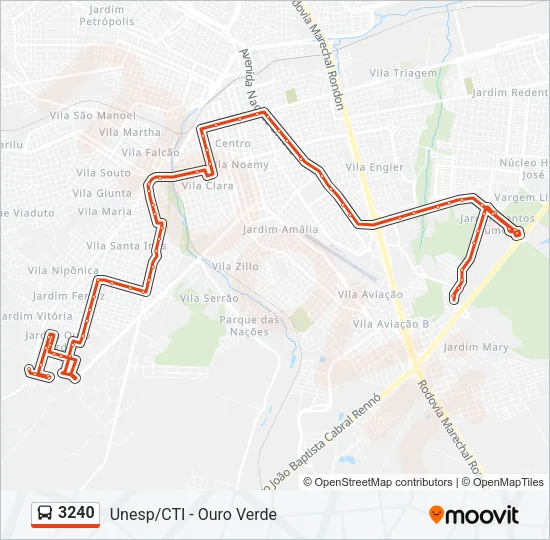 3240 Bus Line Map