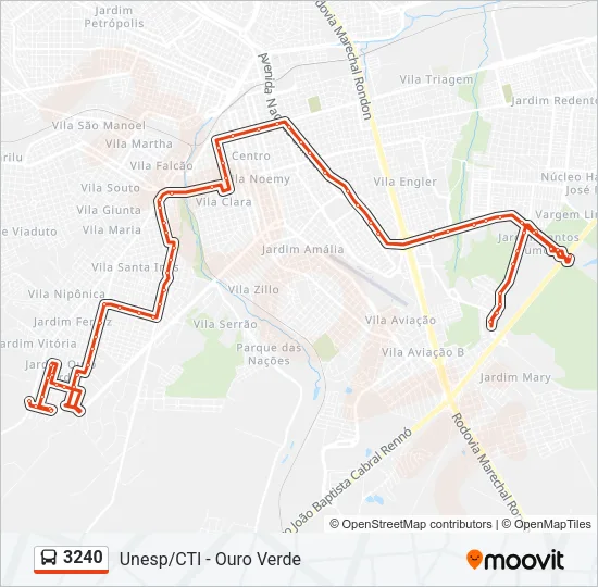 3240 Bus Line Map