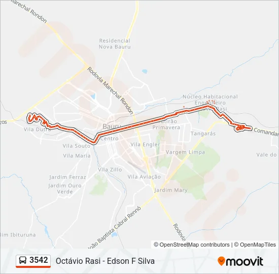 3542 Bus Line Map