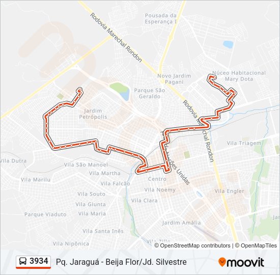 3934 Bus Line Map