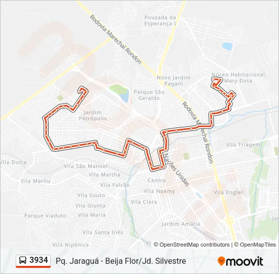 3934 Bus Line Map