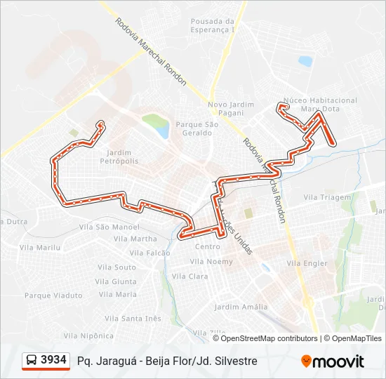 3934 Bus Line Map
