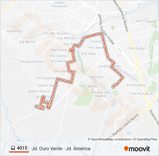 4015 Bus Line Map
