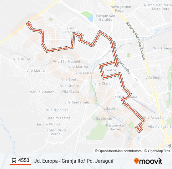 Rota da linha 3000: horários, paradas e mapas - Saíndo Do Geisel Via Av. Rodrigues  Alves (Atualizado)