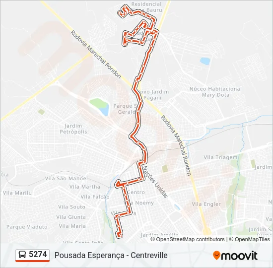 5274 Bus Line Map