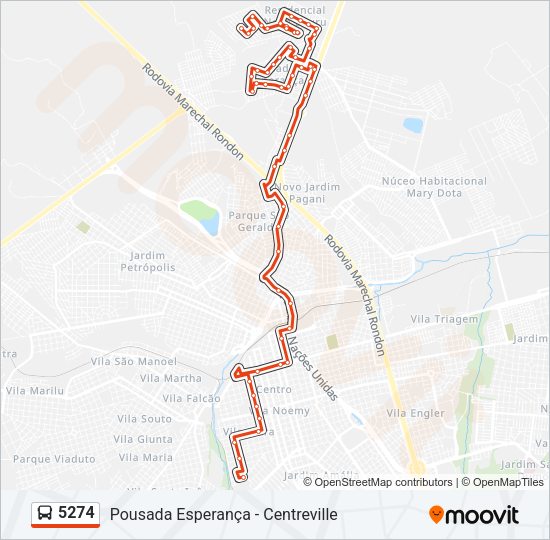 5274 Bus Line Map