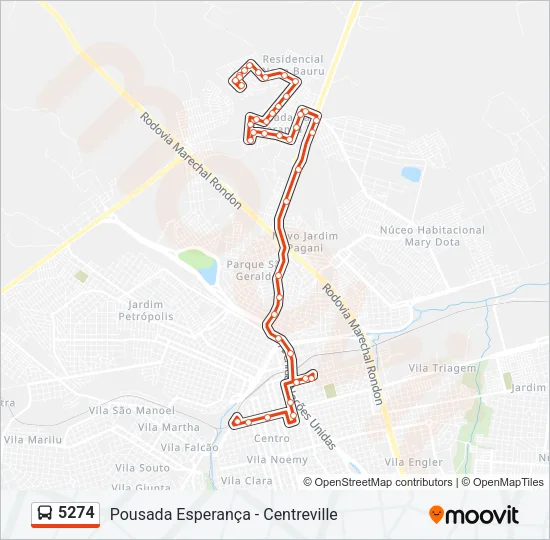 5274 Bus Line Map