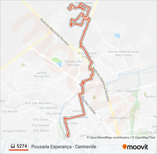 5274 Bus Line Map