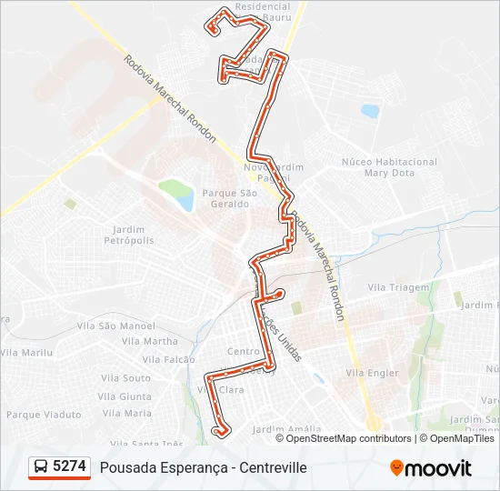 5274 Bus Line Map