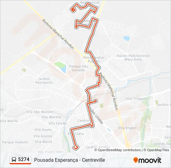5274 Bus Line Map