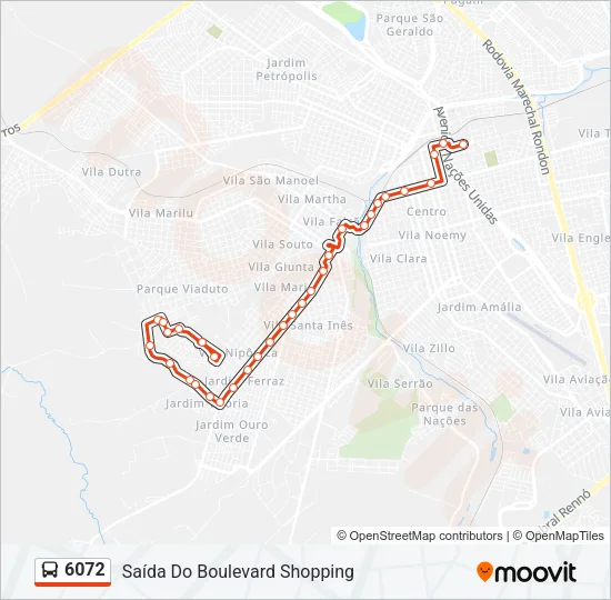 6072 Bus Line Map