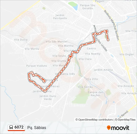 6072 Bus Line Map