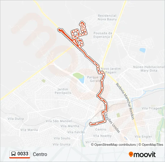 0033 Bus Line Map