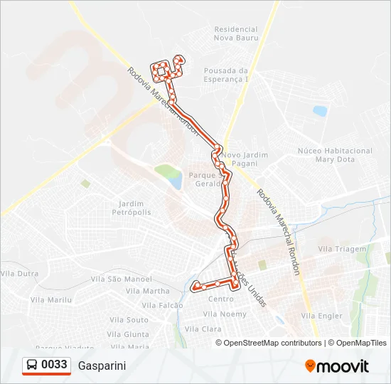0033 Bus Line Map