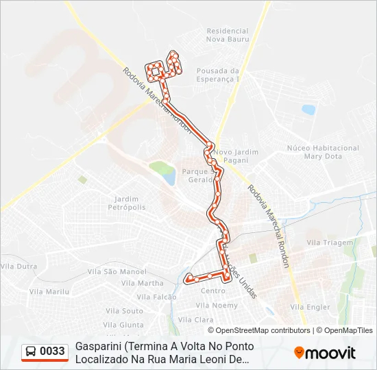 0033 Bus Line Map