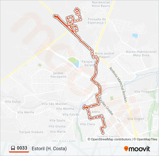 0033 Bus Line Map