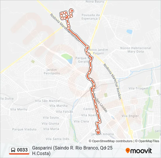 0033 Bus Line Map