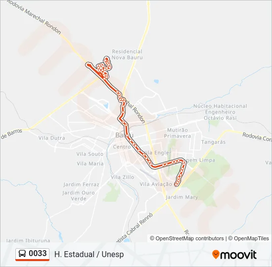 0033 Bus Line Map