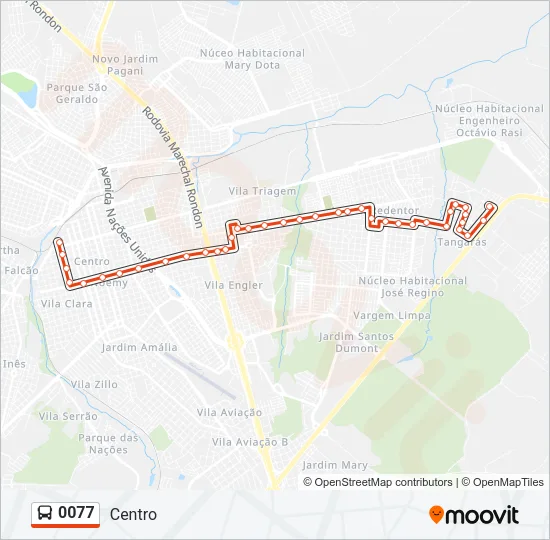 0077 Bus Line Map
