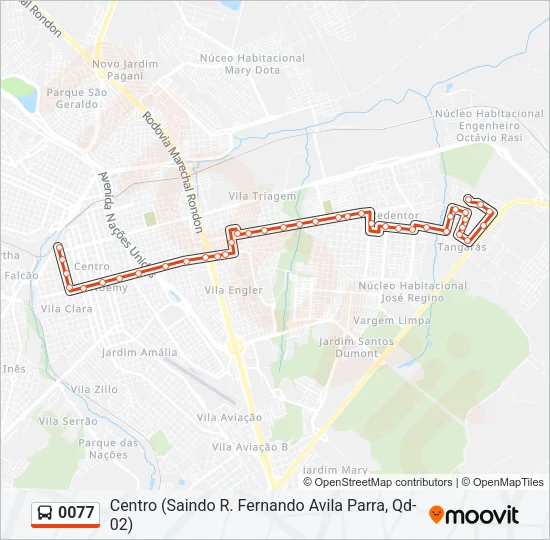 0077 Bus Line Map