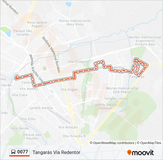 0077 Bus Line Map