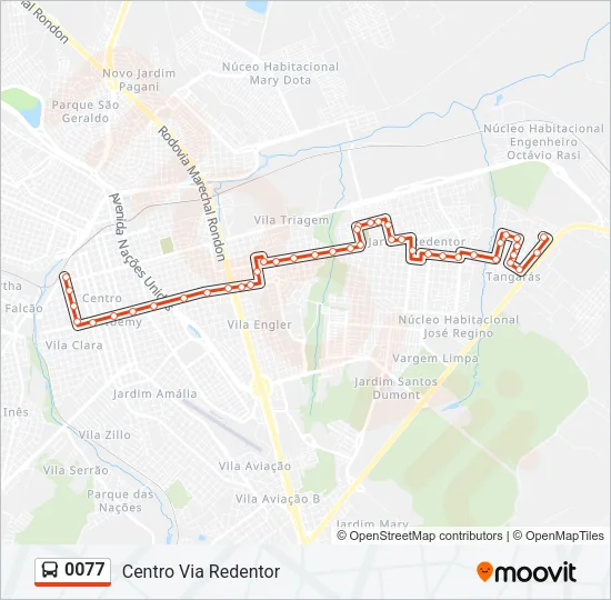 0077 Bus Line Map