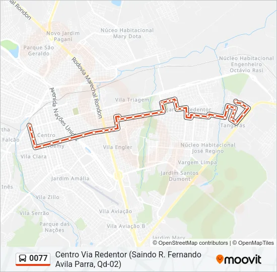 0077 Bus Line Map