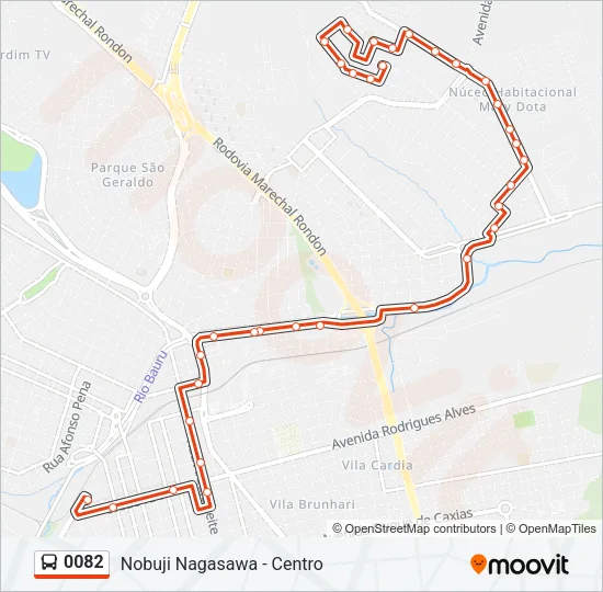 0082 Bus Line Map
