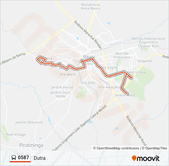 0587 Bus Line Map