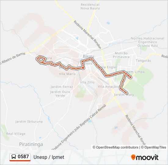 0587 Bus Line Map