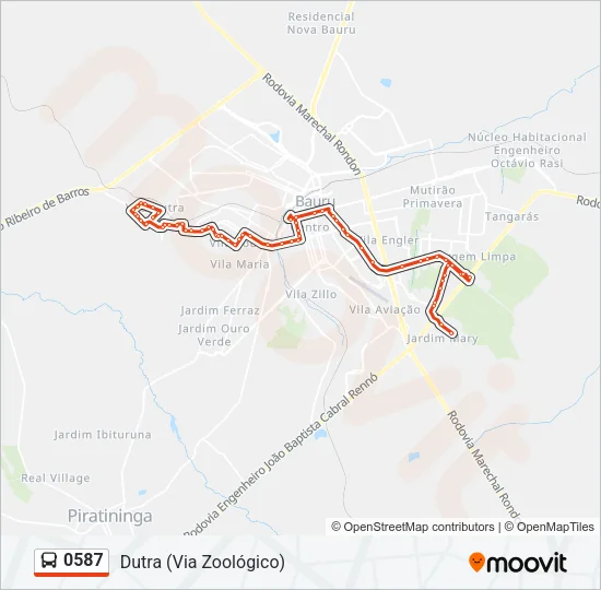 0587 Bus Line Map