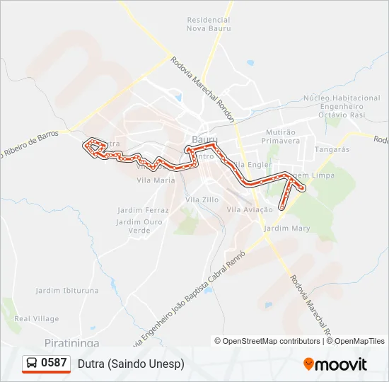 0587 Bus Line Map