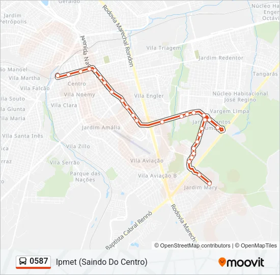 0587 Bus Line Map