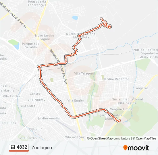 4832 Bus Line Map