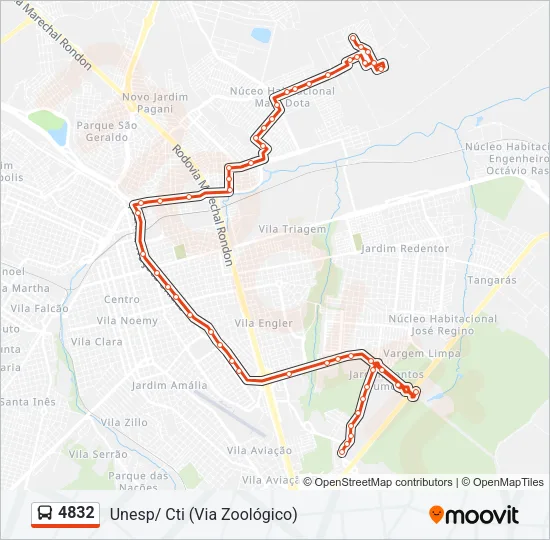 4832 Bus Line Map