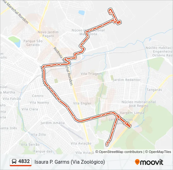 4832 Bus Line Map