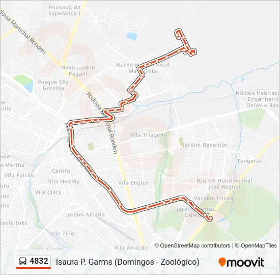 4832 Bus Line Map
