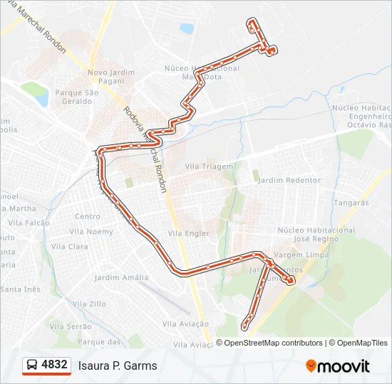 4832 Bus Line Map